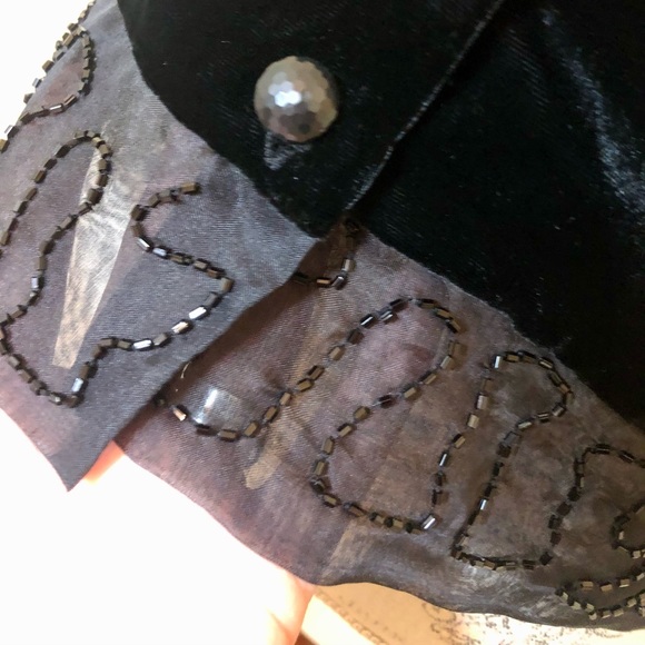 Anne Carson velvet jacket 8P - Picture 5 of 6